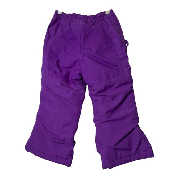 Lands End Kids Girls Snow Pants Purple Size 4 Grow-a-longs - Picture 2 of 8